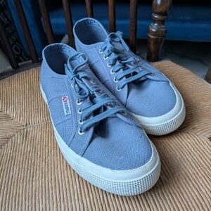 Superga Italy Women's Slate Blue Sneakers 8.5 US Mint
